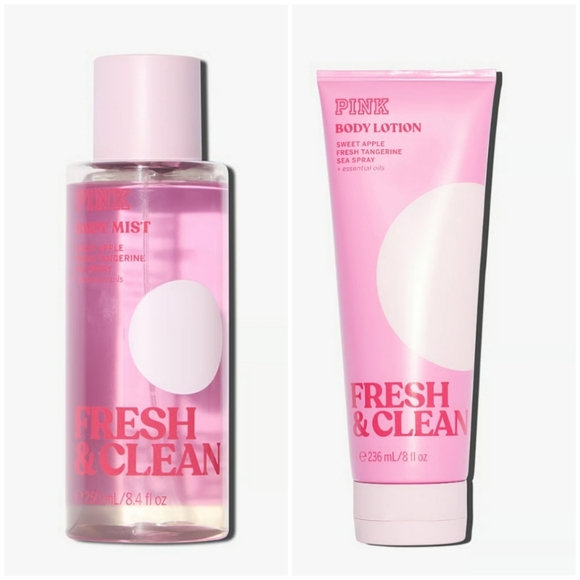 VS PINK FRESH & CLEAN BODY CARE BUNDLE - Picture 1 of 10